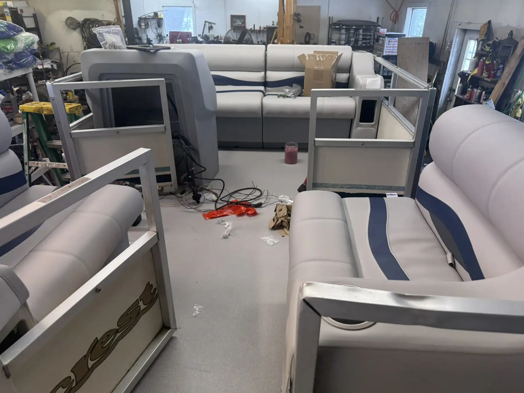 Pontoon Boat Refurbishment: Deck, Console, and Seating Upgrades